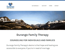 Tablet Screenshot of durangofamilytherapy.com